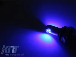 Kék LED izzó gyári angel eyes-hoz H8 20W CREE-image-6129143