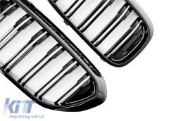 Kentrikés grílies nefrón katállhles gia BMW Seirá 5 G30 G31 Sedan Touring (2017-2019) Diplí ríga M Design Piáno Mavro-image-6066770