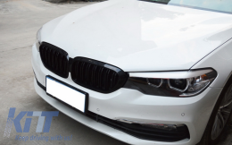 Kentrikés grílies nefrón katállhles gia BMW Seirá 5 G30 G31 Sedan Touring (2017-up) Diplí ríga M Design Piáno Mavro-image-6043605