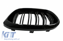 Kentrikés grílies nefrón katállhles gia BMW X3 G01 (11.2017-up) X4 G02 (02.2018-up) Diplí ríga M Design Piáno Mavro-image-6065027