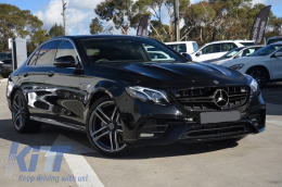 Kentrikí grília katállhlh gia Mercedes E-Class W213 S213 C238 A238 (2016-2019) Mavro E63 Schediasmós-image-6041304