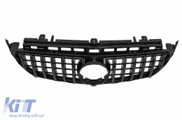 Kentrikí grília katállhlh gia Mercedes E-Class W213 S213 C238 A238 (2016-2019) GT-R Panamericana Schediasmós Mavro-image-6042673