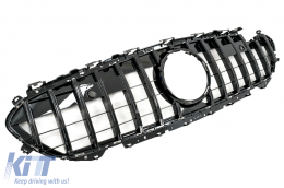 Kentrikí grília Katállhlo gia Mercedes CLS-Class C257 (2018-up) GTR Schediasmós Piáno Mavro-image-6089954