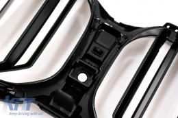 Kentrikí Grília nefrov katállhlh gia BMW Seirá 5 G30 G31 LCI (07.2020-up) Double Stripe Schediasmós Piáno Mavro-image-6088114