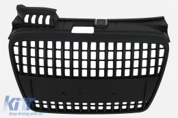 Kentrikí máska chorís síma gia Audi A4 B7 2004-2008 Sedan Avant Cabrio Mávro mat-image-6109307