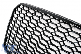 Kentrikí máska chorís síma gia Audi A6 C7 4G 2011-2014 Standard S-Line Shiny Black-image-6109312