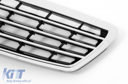 Kentrikí máska gia Mercedes E-Class W211 S211 2002-2006 Sport CL Design Chromíou-image-6127219