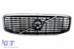 Kentrikí Spor Máska gia Volvo XC60 II 2017-2021 Gyalisteró Mávro-image-6126503