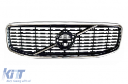 Kentrikí Spor Máska gia Volvo XC60 II 2017-2021 Gyalisteró Mávro-image-6126504