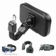 Kerékpár / Motoros telefontartó vízálló csavaros rögzítéssel-image-6294654