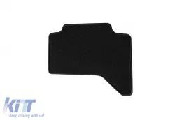 Kétrétegű szövet szőnyeg garnitúra Mitsubishi L200 2006-2015, dupla fülkés, 4 részes, fekete-image-6240647