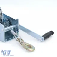 Kézi csörlő utánfutóhoz, ezüst, 10 méteres acélkötéllel, 900 kg-image-6203047