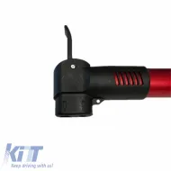 Kézi pumpa kerékpárhoz és autóhoz alumínium Amio piros 28cm 02145-image-6293775