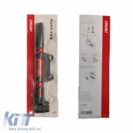 Kézi pumpa kerékpárhoz és autóhoz alumínium Amio piros 28cm 02145-image-6293776