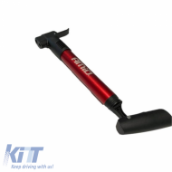Kézi pumpa kerékpárhoz és autóhoz alumínium Amio piros 28cm 02145-image-6293777