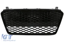 image-22-Kühlergrill für Audi R8 42 1. Generation Facelift 13-15 RS Look Glänzend schwarz