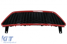 Kühlergrill für Audi R8 42 1 Generation Facelift 13-15 RS Look Glänzend schwarz Rot-image-6096212