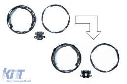 Kühlergrill für Mercedes C W205 S205 C205 S205 14-20 GT-R Panamericana Look-image-6128311