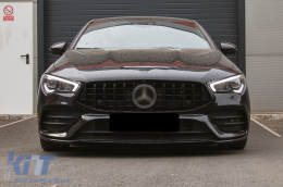 Kühlergrill für Mercedes CLA X118 C118 2019-05.2023 GT-R Panamericana Design Piano Schwarz-image-6097130