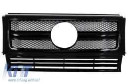 Kühlergrill für Mercedes G W463 90-12 LED Scheinwerfer Abdeckung G63 G65 Look-image-6003909