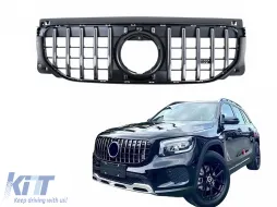 image-4-Kühlergrill für Mercedes GLB-Class X247 Facelift Standard 07.2023-2026 GT-R Panamericana Design Chrom