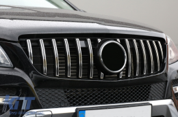 Kühlergrill für Mercedes W166 ML-Klasse 12-14 GT-R Panamericana Schwarz Chrom-image-6089068
