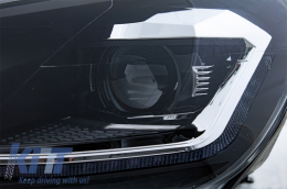 Kühlergrill für VW Golf VI 08-13 LED Scheinwerfer Flowing Dynamic Lights R20 Look-image-6052970