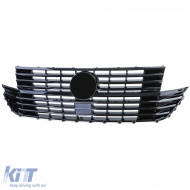 Kühlergrill Frontgrill glänzend schwarz geeignet für VW T6.1 Bus Multivan Facelift ab 19-image-6204075