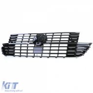 Kühlergrill Frontgrill glänzend schwarz geeignet für VW T6.1 Bus Multivan Facelift ab 19-image-6204078