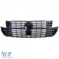 Kühlergrill Frontgrill glänzend schwarz geeignet für VW T6.1 Bus Multivan Facelift ab 19-image-6204079