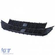 Kühlergrill Frontgrill glänzend schwarz geeignet für VW T6.1 Bus Multivan Facelift ab 19-image-6204081