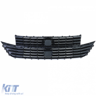 Kühlergrill Frontgrill glänzend schwarz geeignet für VW T6.1 Bus Multivan Facelift ab 19-image-6204082