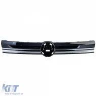 Kühlergrill Frontgrill Schwarz Glanz mit Chromleisten für VW Caddy V SB ab 2020-image-6265941