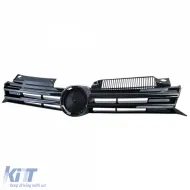 Kühlergrill Frontgrill Schwarz Glanz passt für VW Golf 6 GTI GTD R 2008–2013-image-6328947