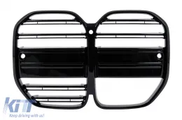 Kühlergrill Gitter Nieren Nierengitter für BMW 4er G22 Coupé und G23 Cabrio 2020- Schwarz-image-6211407