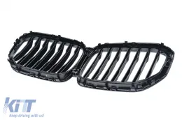 Kühlergrill Gitter Nieren Nierengitter für BMW X5 G05 2018–2022 Glänzend Schwarz-image-6260098