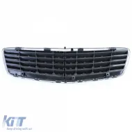 Kühlergrill in Schwarz-Chrom geeignet für Mercedes S-Klasse W220 Pre-Facelift 98-02-image-6199290