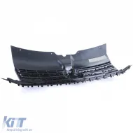 Kühlergrill in Schwarz glänzend für Emblem, geeignet für VW T6 Bus Transporter 15-19-image-6276846