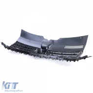 Kühlergrill in Schwarz glänzend für Emblem, geeignet für VW T6 Bus Transporter 15-19-image-6276847