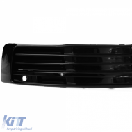 Kühlergrill Mesh Stoßstange Hochglanz Schwarz geeignet für VW T6 Multivan mit ACC 15-19-image-6192783