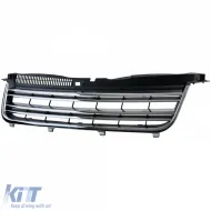 Kühlergrill mit doppelten Lamellen in Schwarzchrom, geeignet für VW Passat 3BG Sedan Variant 00-05-image-6204616