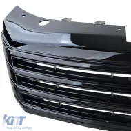 Kühlergrill ohne Emblem Glänzend schwarz geeignet für VW Passat B7 2010-2015-image-6201113