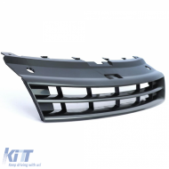 Kühlergrill ohne Emblem Glänzend Schwarz, geeignet für VW Polo 5 6R 6C 09-17-image-6204256
