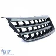 Kühlergrill ohne Emblem in glänzendem Schwarz, geeignet für VW Touareg 7L 02-06-image-6209528