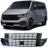 image-53-Kühlergrill ohne Emblem in Schwarz Hochglanz, geeignet für VW T6.1 Bus+Transporter Facelift ab 19