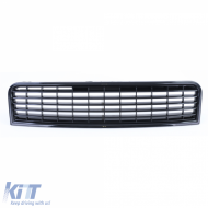 Kühlergrill ohne Emblem schwarz, geeignet für Audi A4 B6 8E Limousine Avant 00-04-image-6200262