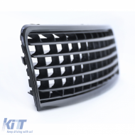 Kühlergrill ohne Emblem schwarz, geeignet für Audi A4 B6 8E Limousine Avant 00-04-image-6200264