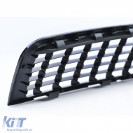 Kühlergrill ohne Emblem schwarz, geeignet für Audi A4 B6 8E Limousine Avant 00-04-image-6200267