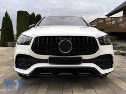 Kühlergrill ür Mercedes GLE SUV W167 V167 GLE C167 Sport Line 2019+ GTR Look schwarz-image-6090325
