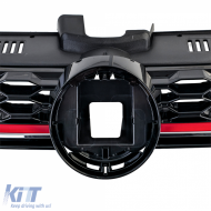 Kühlergrill schwarz glänzend geeignet für VW Golf 7 GTI Facelift 17-20-image-6210393